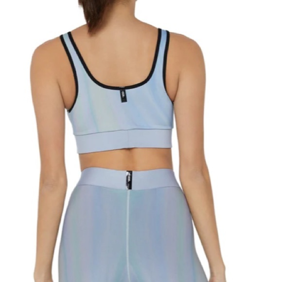 COR Intimates Ultracor Twilight Blue Clouds Scoop Neck Blue Sports Bra NWT - Picture 4 of 8